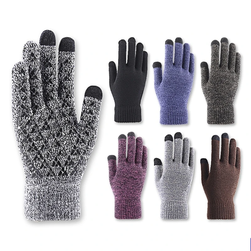 Adult Teens Anti-Slip Touch Screens Gloves Men Women Winter Warm Knitting Gloves Outdoor Sports Cycling Full Finger Mittens
Adult Teens Anti-Slip Touch Screens Gloves Men Women Winter Warm Knitting Gloves Outdoor Sports Cycling Full Finger Mittens