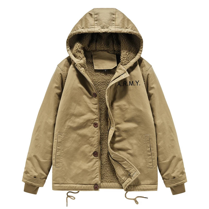 New Autumn Winter Men's Thicken Hooded Jackets Men Fashion Casual Fleece Warm Outwear Male Windproof Outdoor Sport Zipper Coat
New Autumn Winter Men's Thicken Hooded Jackets Men Fashion Casual Fleece Warm Outwear Male Windproof Outdoor Sport Zipper Coat