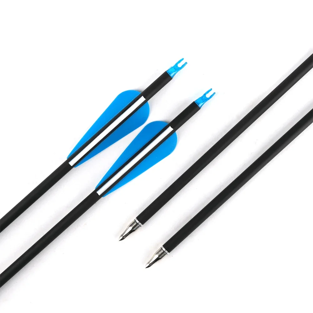 7.8mm Rubber Feather Mixed Carbon Arrow 31.5 Inches Adult Shooting Special Blue and White Arrow With Detachable Arrowhead
7.8mm Rubber Feather Mixed Carbon Arrow 31.5 Inches Adult Shooting Special Blue and White Arrow With Detachable Arrowhead
