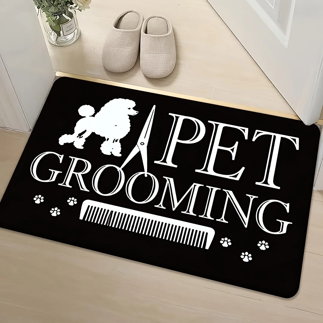 Fun Pet Grooming Door Mat, 0.39Inch Thick Fleece, Soft Bonded Pile, Dog Scissors Comb Print, Non-Slip Machine Washable, Rectangle, 500g/ ㎡ Polyester, Multi-Scene Decor for Bedroom, Kitchen, Dining Room, Bathroom, Spring Holiday Home Decor
Fun Pet Grooming Door Mat, 0.39Inch Thick Fleece, Soft Bonded Pile, Dog Scissors Comb Print, Non-Slip Machine Washable, Rectangle, 500g/ ㎡ Polyester, Multi-Scene Decor for Bedroom, Kitchen, Dining Room, Bathroom, Spring Holiday Home Decor