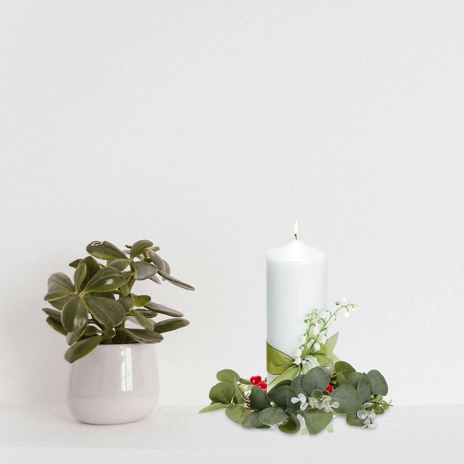2Pcs Artificial Eucalyptus Heart Wreath for Candles Realistic Leaf Ring Table Decor Greenery Berry Pillar Wreaths
2Pcs Artificial Eucalyptus Heart Wreath for Candles Realistic Leaf Ring Table Decor Greenery Berry Pillar Wreaths