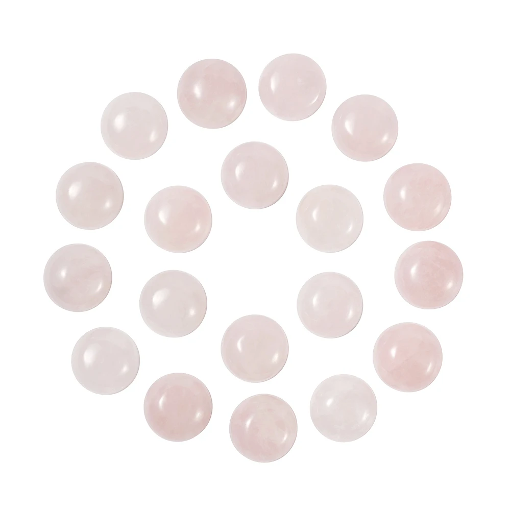 Pandahall 50Pcs Natural Rose Quartz Cabochons Half Round Dome Flatback Gemstone Bead Cab Covers No Hole for Jewelry Craft Making
Pandahall 50Pcs Natural Rose Quartz Cabochons Half Round Dome Flatback Gemstone Bead Cab Covers No Hole for Jewelry Craft Making