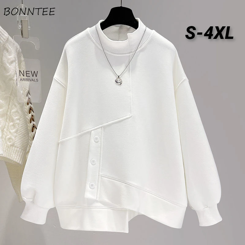 Sweatshirts Women S-4XL Irregular Loose Unisex Cool Streetwear White College Design Black All-match Lazy Aesthetic Kpop Clothes
Sweatshirts Women S-4XL Irregular Loose Unisex Cool Streetwear White College Design Black All-match Lazy Aesthetic Kpop Clothes