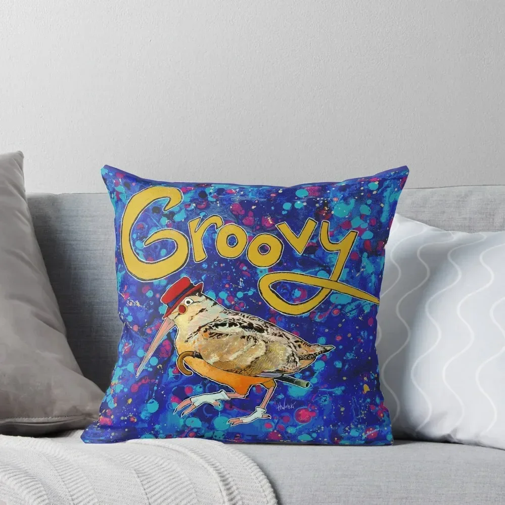 Groovy Timberdoodle, American Woodcock Throw Pillow Christmas Pillows Christmas Covers pillow
Groovy Timberdoodle, American Woodcock Throw Pillow Christmas Pillows Christmas Covers pillow