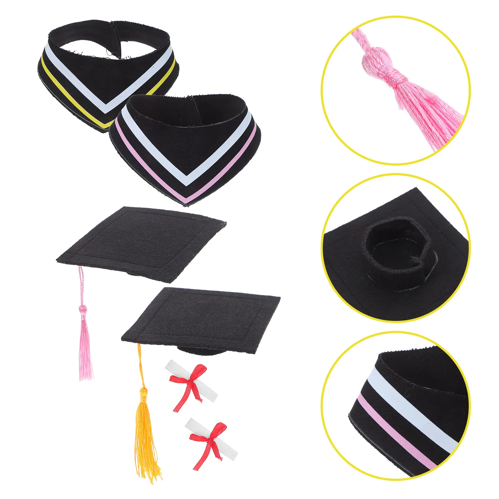 2Sets Graduation Bear Costume Outfit Collar Cap for 30Cm Stuffed Animals Graduation Event Replacement Accessories
2Sets Graduation Bear Costume Outfit Collar Cap for 30Cm Stuffed Animals Graduation Event Replacement Accessories
