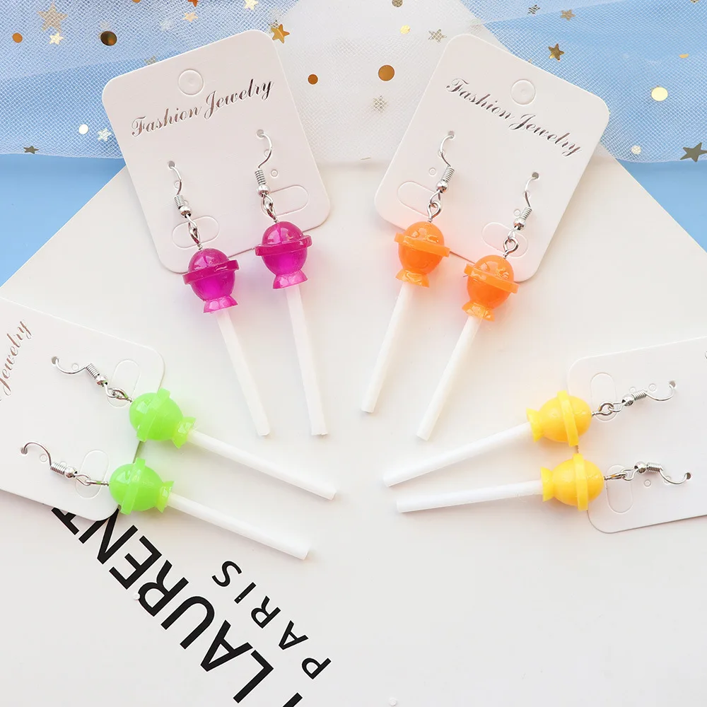 Ovxxons 1 Pair Cute Japanese Style Lollipop Earrings Personality Candy Color Earrings Jewelry
Ovxxons 1 Pair Cute Japanese Style Lollipop Earrings Personality Candy Color Earrings Jewelry