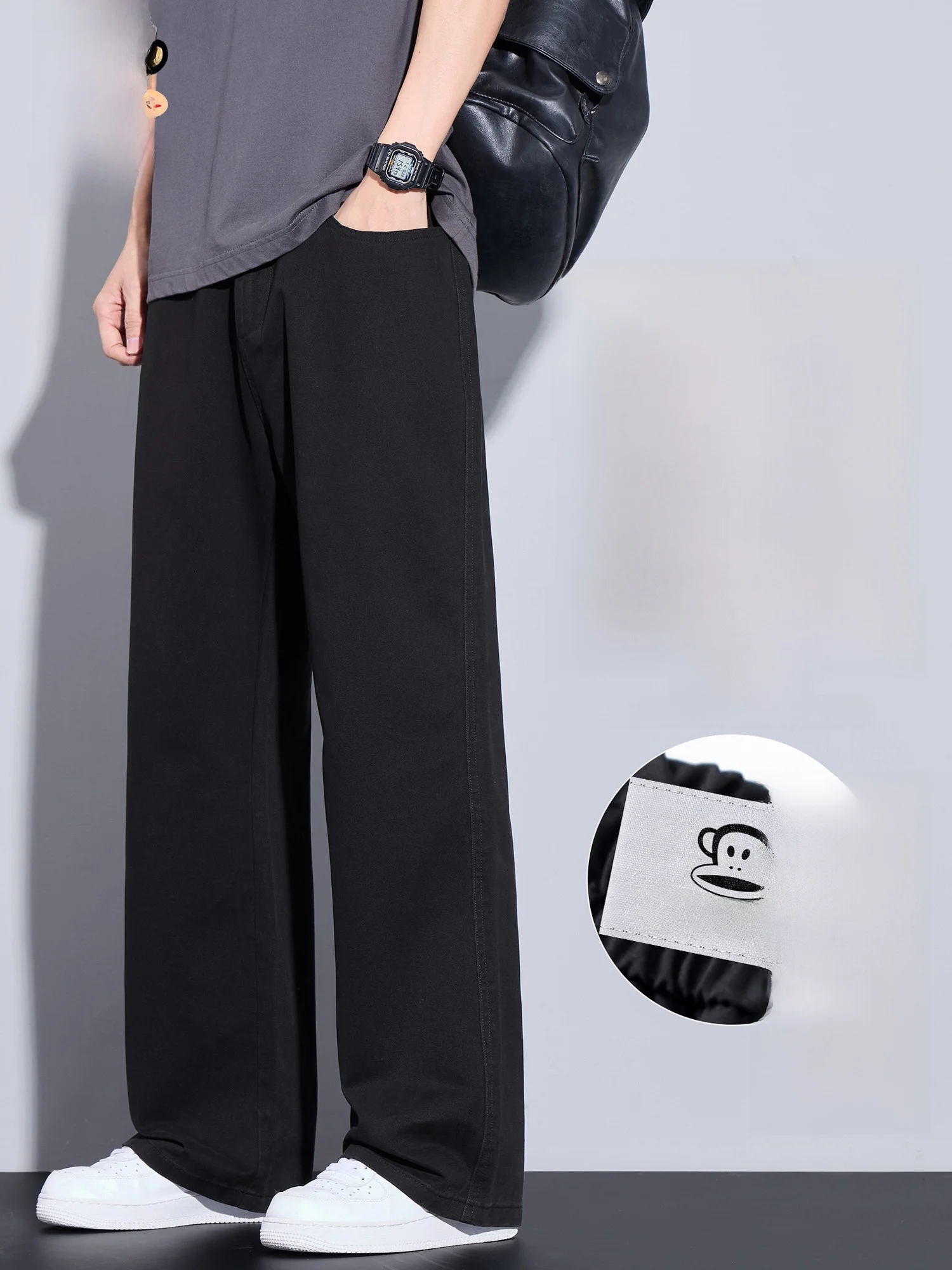 Мужские зимние теплые брюки PaulFrank из чистого хлопка с флисовой подкладкой, прямые широкие штаны свободного кроя
Мужские зимние теплые брюки PaulFrank из чистого хлопка с флисовой подкладкой, прямые широкие штаны свободного кроя