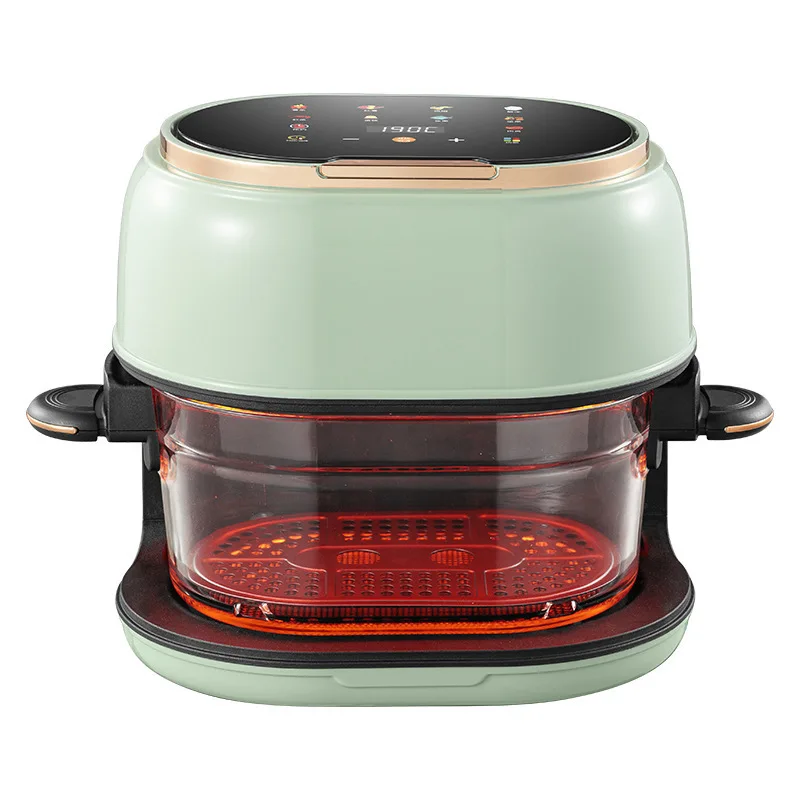 Runway Model Home-cooked Chicken and Fish Multi-functional Oil-free Touch Screen Air Fryer 4L Electric Visual Oven