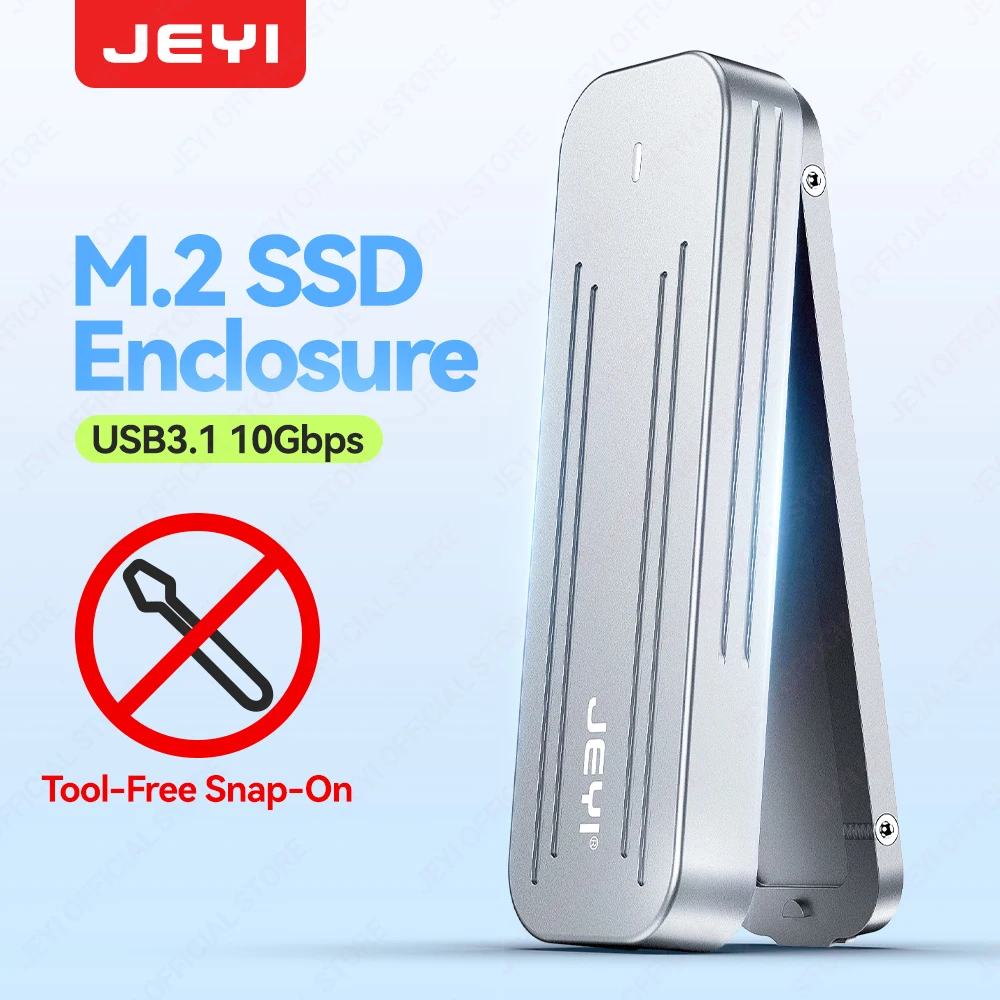 Корпус жесткого диска JEYI M.2 NVMe 2280/60/42 (4 ТБ SSD), USB3.1 (10 Гбит/с), RTL9210, установка без инструментов, корпус из алюминиевого сплава
Корпус жесткого диска JEYI M.2 NVMe 2280/60/42 (4 ТБ SSD), USB3.1 (10 Гбит/с), RTL9210, установка без инструментов, корпус из алюминиевого сплава