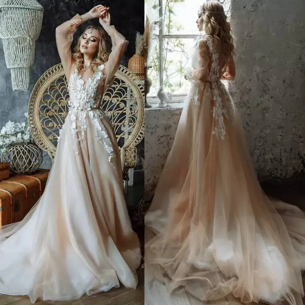 Modest V Neck Wedding Dresses Lace Sleeveless Bridal Sheer Illusion Appliqued Brides Gowns Plus Size Robe De Mariee Custom Made
Modest V Neck Wedding Dresses Lace Sleeveless Bridal Sheer Illusion Appliqued Brides Gowns Plus Size Robe De Mariee Custom Made