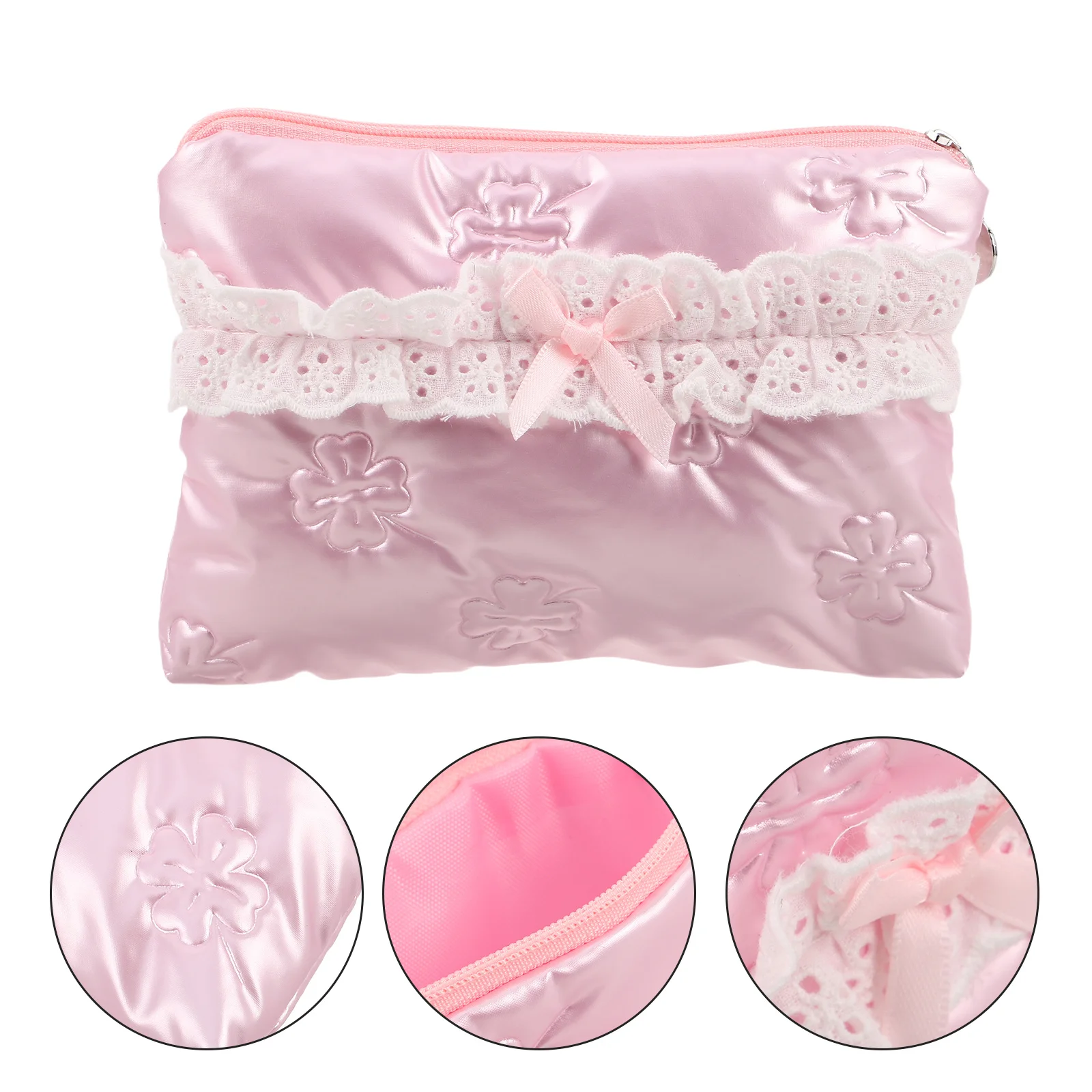 Pink Mini Makeup Bag Small Portable Lipstick Pouch Bowknot Organizer Travel Toiletry Case For Women
Pink Mini Makeup Bag Small Portable Lipstick Pouch Bowknot Organizer Travel Toiletry Case For Women