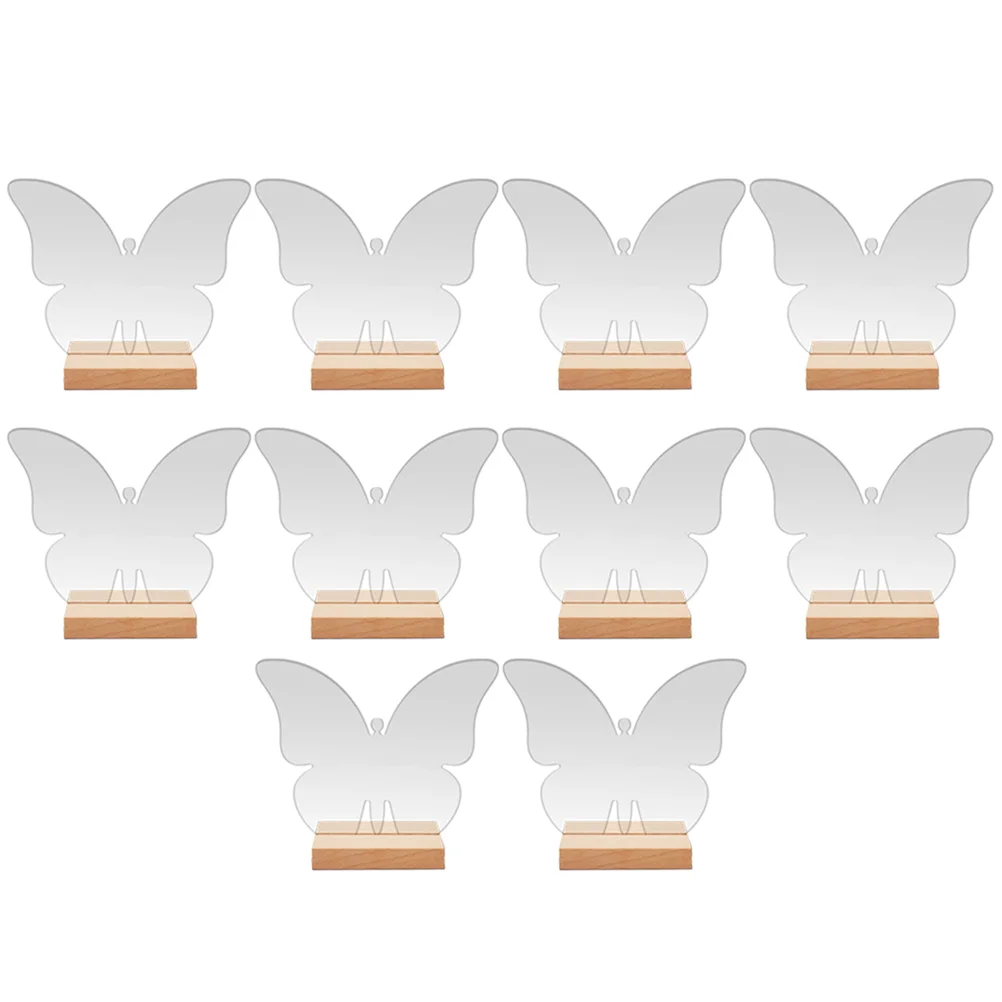 10 Sets Digital Signage Butterfly Seat Card Reserved Signs Decorative Wedding The Acrylic Transparent Delicate for Table
10 Sets Digital Signage Butterfly Seat Card Reserved Signs Decorative Wedding The Acrylic Transparent Delicate for Table