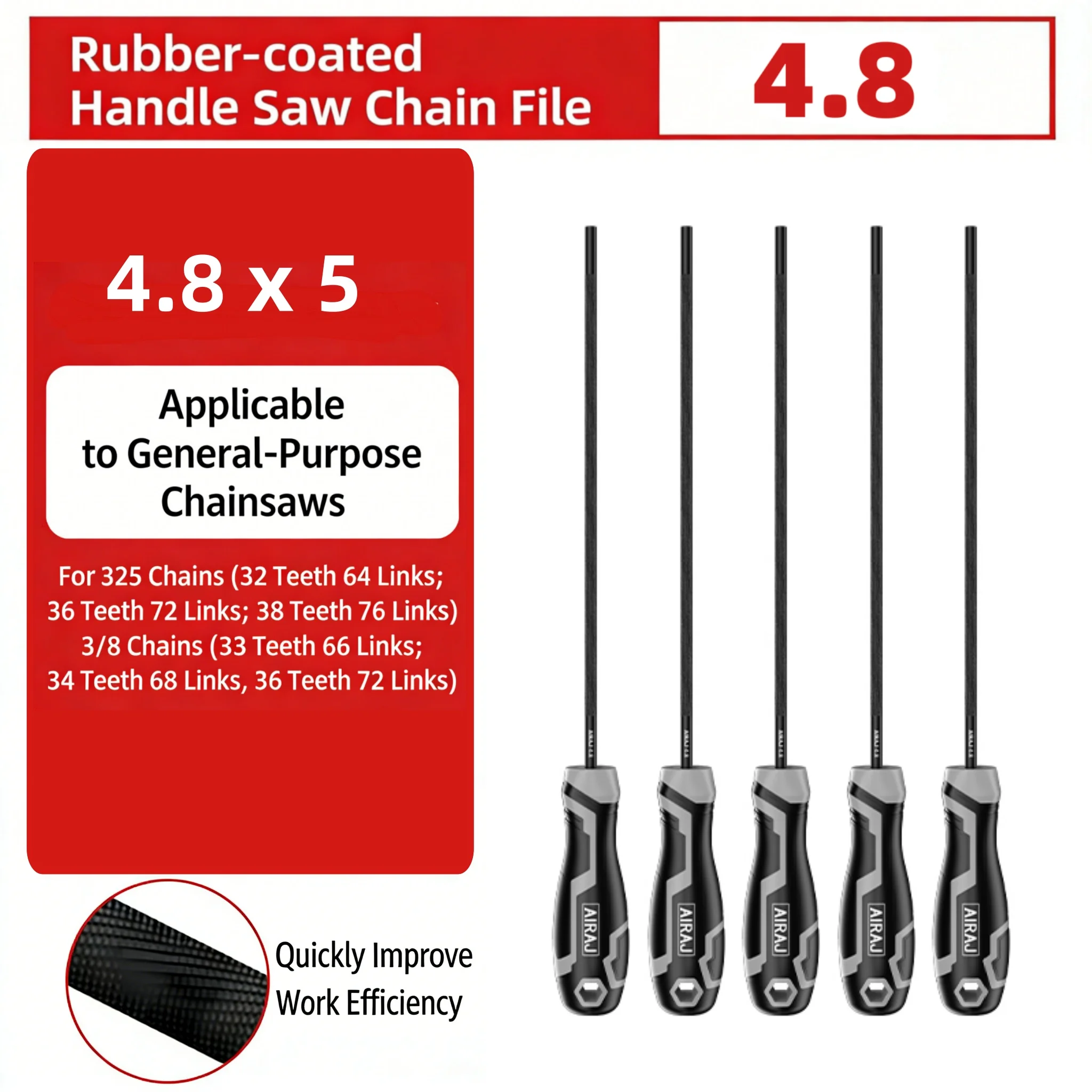 2/5pcs 4/4.8 /5.5mm Round High Carbon Steel Sharpening Chainsaw Saw Chain Files Sharpener For Woodwork Chainsaw File
2/5pcs 4/4.8 /5.5mm Round High Carbon Steel Sharpening Chainsaw Saw Chain Files Sharpener For Woodwork Chainsaw File 