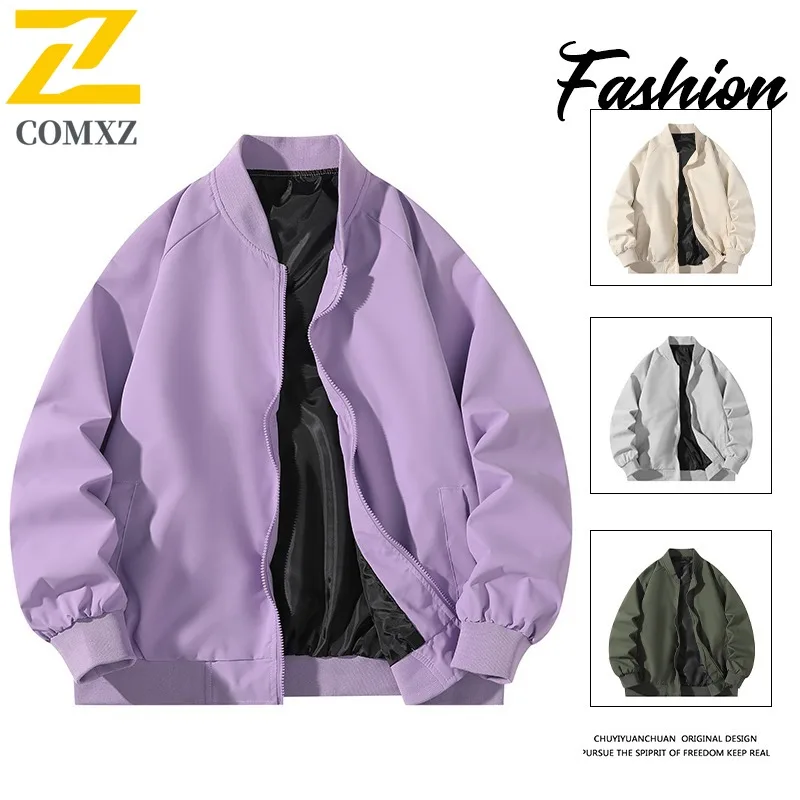 COMXZ 2025 Retro Japanese Style Solid Color Baseball Jacket Unisex Loose Fit Casual Couple Spring Outwear Trendy Coat
COMXZ 2025 Retro Japanese Style Solid Color Baseball Jacket Unisex Loose Fit Casual Couple Spring Outwear Trendy Coat