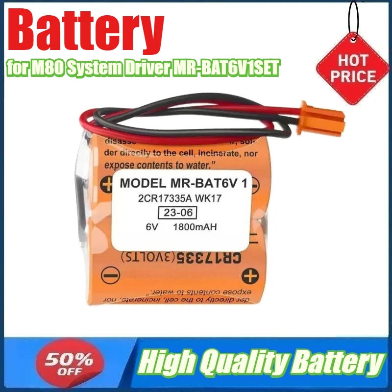 6V Battery for M80 System Driver MR-BAT6V1SET MR-J4 2CR17335A WK17 Servo Lithium Battery
6V Battery for M80 System Driver MR-BAT6V1SET MR-J4 2CR17335A WK17 Servo Lithium Battery