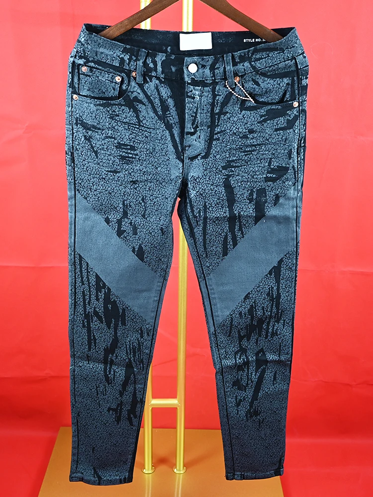 Purple ROCA Jeans Black Label Tinted American brand High Street Destroy Wash brand Repair Low Raise Skinny Denim Jeans Pants
Purple ROCA Jeans Black Label Tinted American brand High Street Destroy Wash brand Repair Low Raise Skinny Denim Jeans Pants