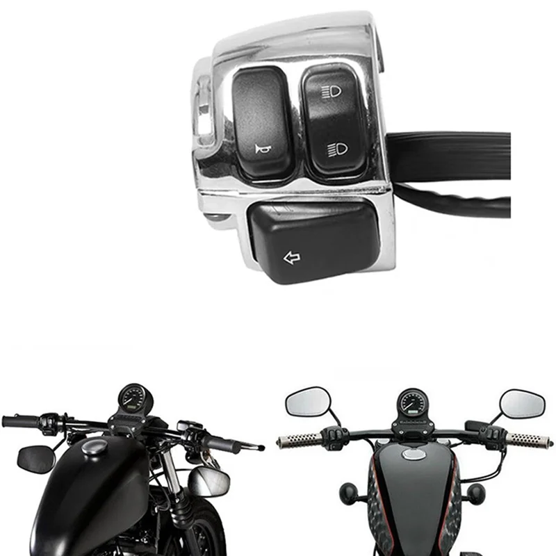 Plain For XL883 Sportster Dyna V-ROD Softail Motorcycle Handlebar Turn Signal Control Switch, 1 Inch 25Mm Accessories ,Si
Plain For XL883 Sportster Dyna V-ROD Softail Motorcycle Handlebar Turn Signal Control Switch, 1 Inch 25Mm Accessories ,Si