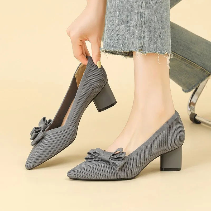 DIMANYU Women's Dress Shoes Knitting 2025 New Pointed Toe High Heels Women's Bow Foreign Women's Daily Shoes
DIMANYU Women's Dress Shoes Knitting 2025 New Pointed Toe High Heels Women's Bow Foreign Women's Daily Shoes