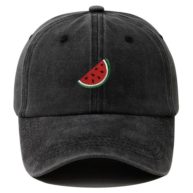 Four season baseball cap with watermelon print pattern for both men and women, adjustable duckbill cap for outdoor hiking
Four season baseball cap with watermelon print pattern for both men and women, adjustable duckbill cap for outdoor hiking