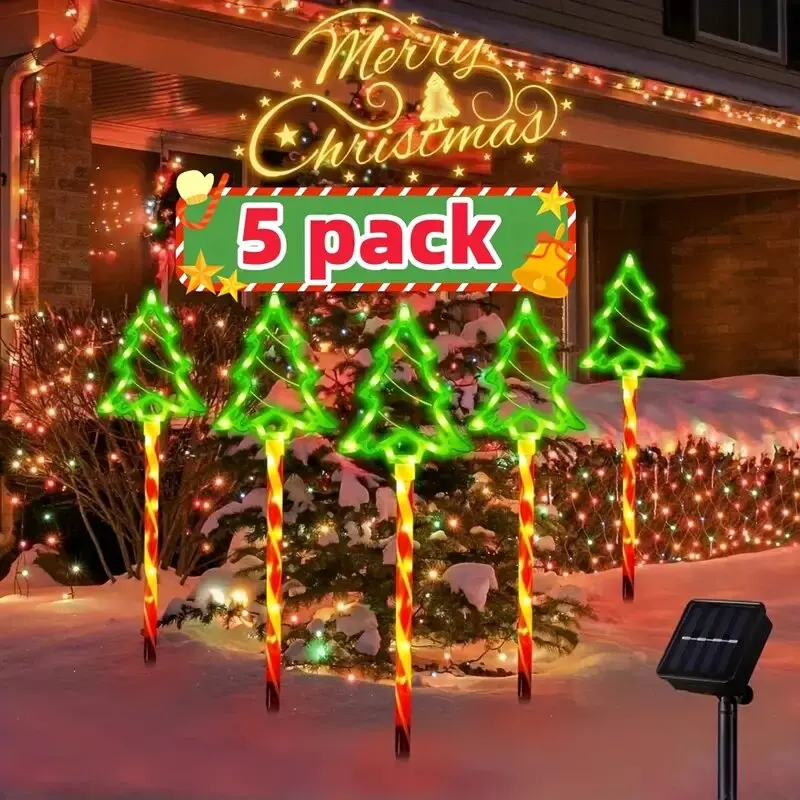 5 шт./компл. солнечные конфеты, рождественская елка, заземляющие светильники, уличные водонепроницаемые лампы для газона, светодиодные украшения, садовые фонари на Рождество
5 шт./компл. солнечные конфеты, рождественская елка, заземляющие светильники, уличные водонепроницаемые лампы для газона, светодиодные украшения, садовые фонари на Рождество