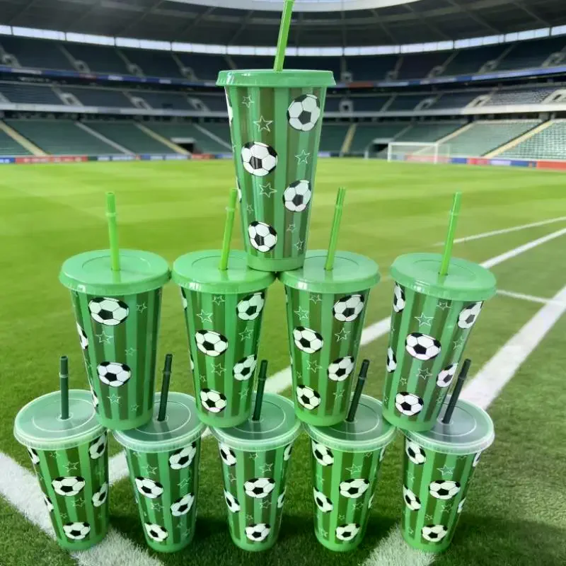 710ML Plastic Football Cup 24oz Football Themed Tumbler Reusable Drinking Bottle Game Day Sports Football Party Straw Cup
710ML Plastic Football Cup 24oz Football Themed Tumbler Reusable Drinking Bottle Game Day Sports Football Party Straw Cup