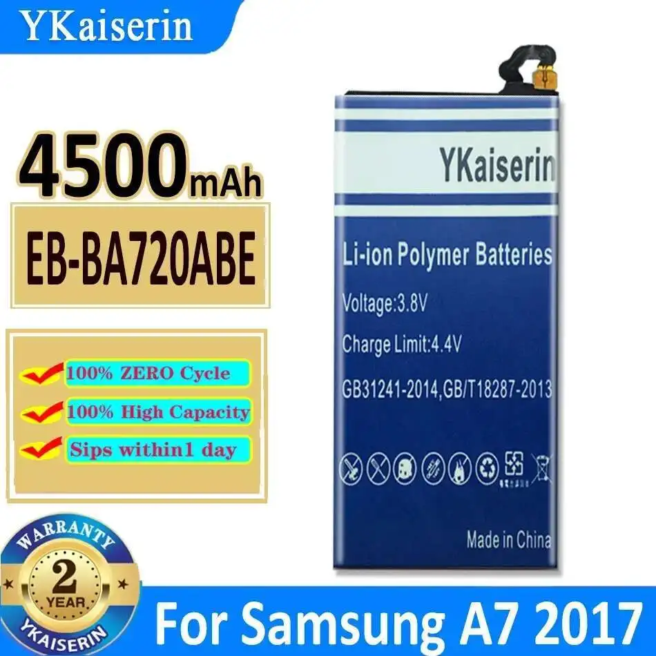 Аккумулятор EB-BA720ABE 4500 мАч для Samsung Galaxy A7 2017 SM-A720 A720F A720S Galaxy J7 Pro SM-J730F J7 2017 Высокоэффективный
Аккумулятор EB-BA720ABE 4500 мАч для Samsung Galaxy A7 2017 SM-A720 A720F A720S Galaxy J7 Pro SM-J730F J7 2017 Высокоэффективный