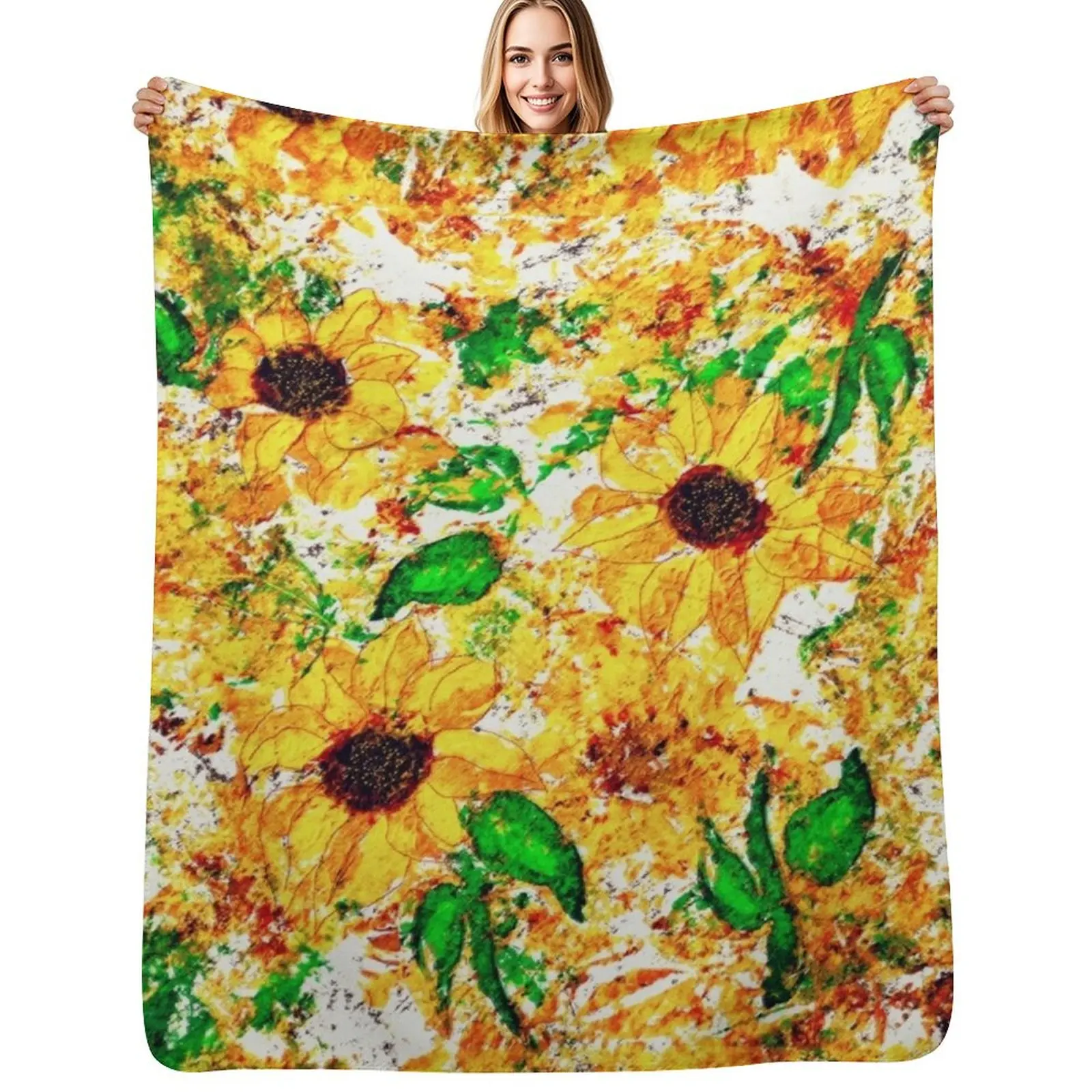 Primitive Rustic Sunflower Garden Yellow Green Brown Throw Blanket Cozy Home Blanket Gift for Christmas Holiday
Primitive Rustic Sunflower Garden Yellow Green Brown Throw Blanket Cozy Home Blanket Gift for Christmas Holiday