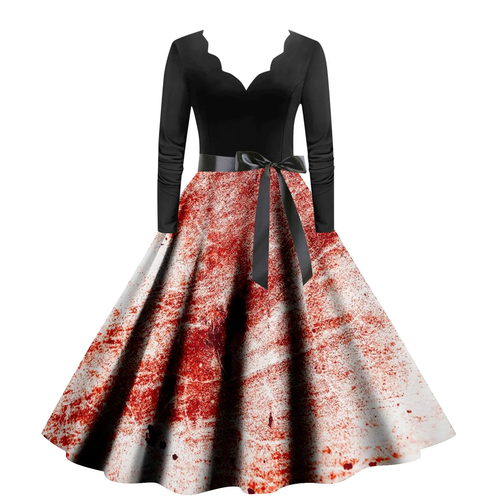 Halloween Print V Neck Long Sleeved Lace Up Waist Dress Vintage A Line Long Dresses 2024 Women Party Dress Vintage Robes
Halloween Print V Neck Long Sleeved Lace Up Waist Dress Vintage A Line Long Dresses 2024 Women Party Dress Vintage Robes