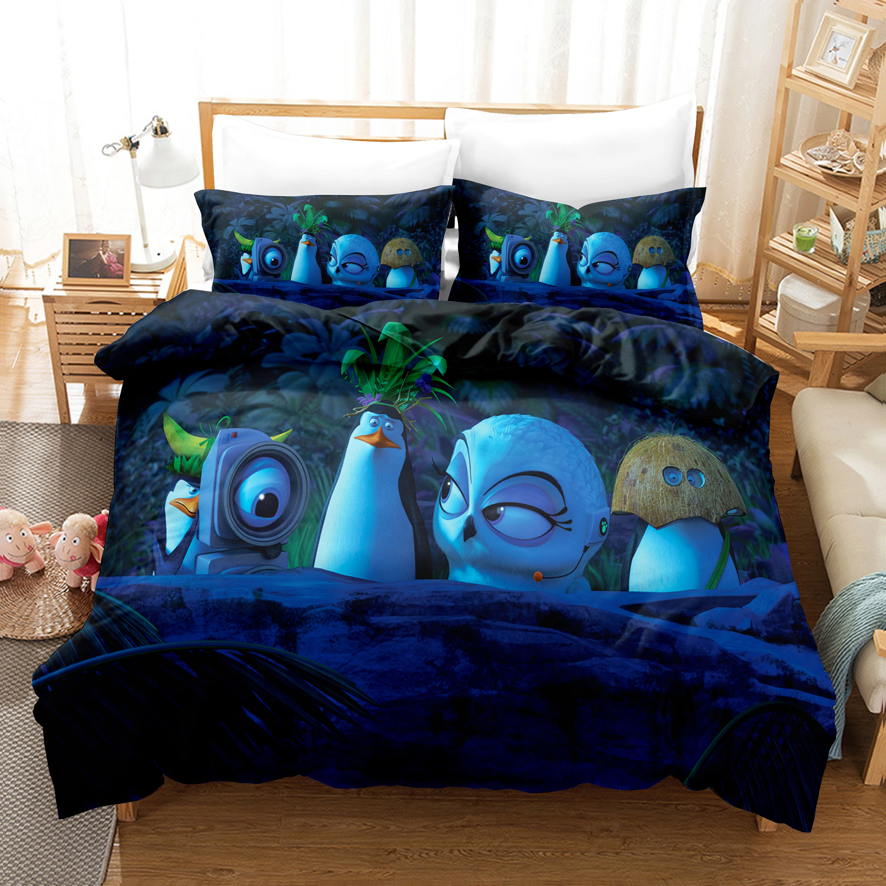 3DMadagascar penguinsBedding Sets Duvet Cover Set With Pillowcase Twin Full Queen King Bedclothes Bed Linen
3DMadagascar penguinsBedding Sets Duvet Cover Set With Pillowcase Twin Full Queen King Bedclothes Bed Linen
