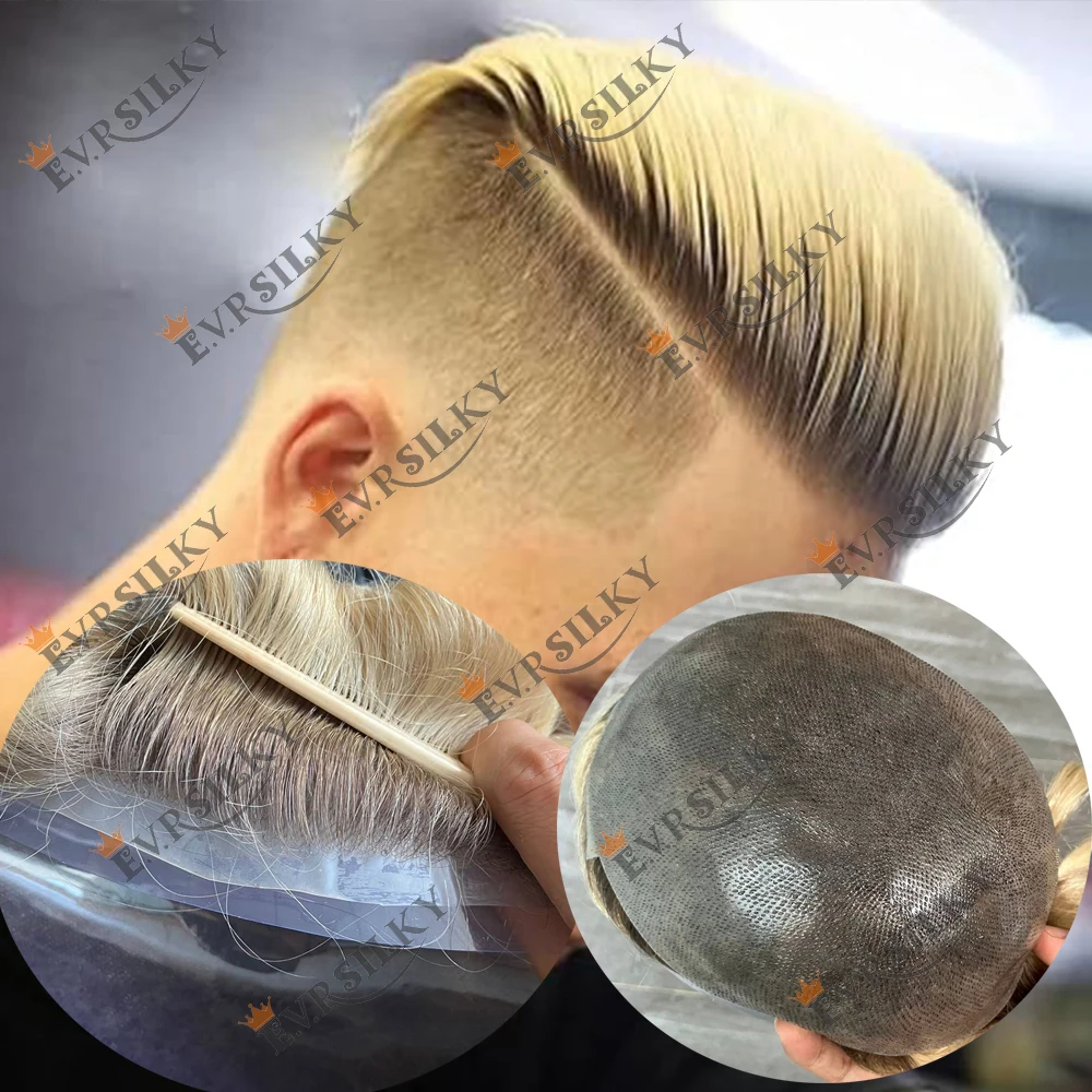 Men's Undetectable Ombre Brown Root #4T/613 Blonde Full Vloop Toupee Thin Skin Human Hair Natural Hairline 0.06mm Male Prosthesi
Men's Undetectable Ombre Brown Root #4T/613 Blonde Full Vloop Toupee Thin Skin Human Hair Natural Hairline 0.06mm Male Prosthesi