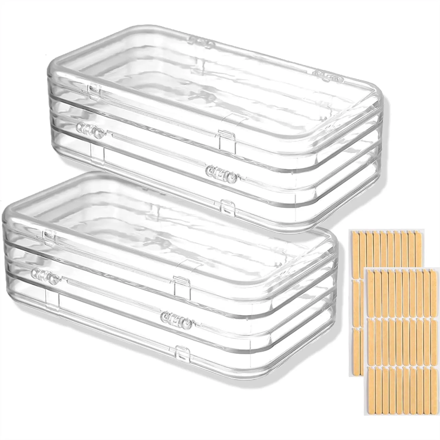 2 Pack Tri-Fold Press On Nail Organizer Case, 4-Page Portable Storage Box for Fake Nails, Clear PET Plastic Travel Holder
2 Pack Tri-Fold Press On Nail Organizer Case, 4-Page Portable Storage Box for Fake Nails, Clear PET Plastic Travel Holder