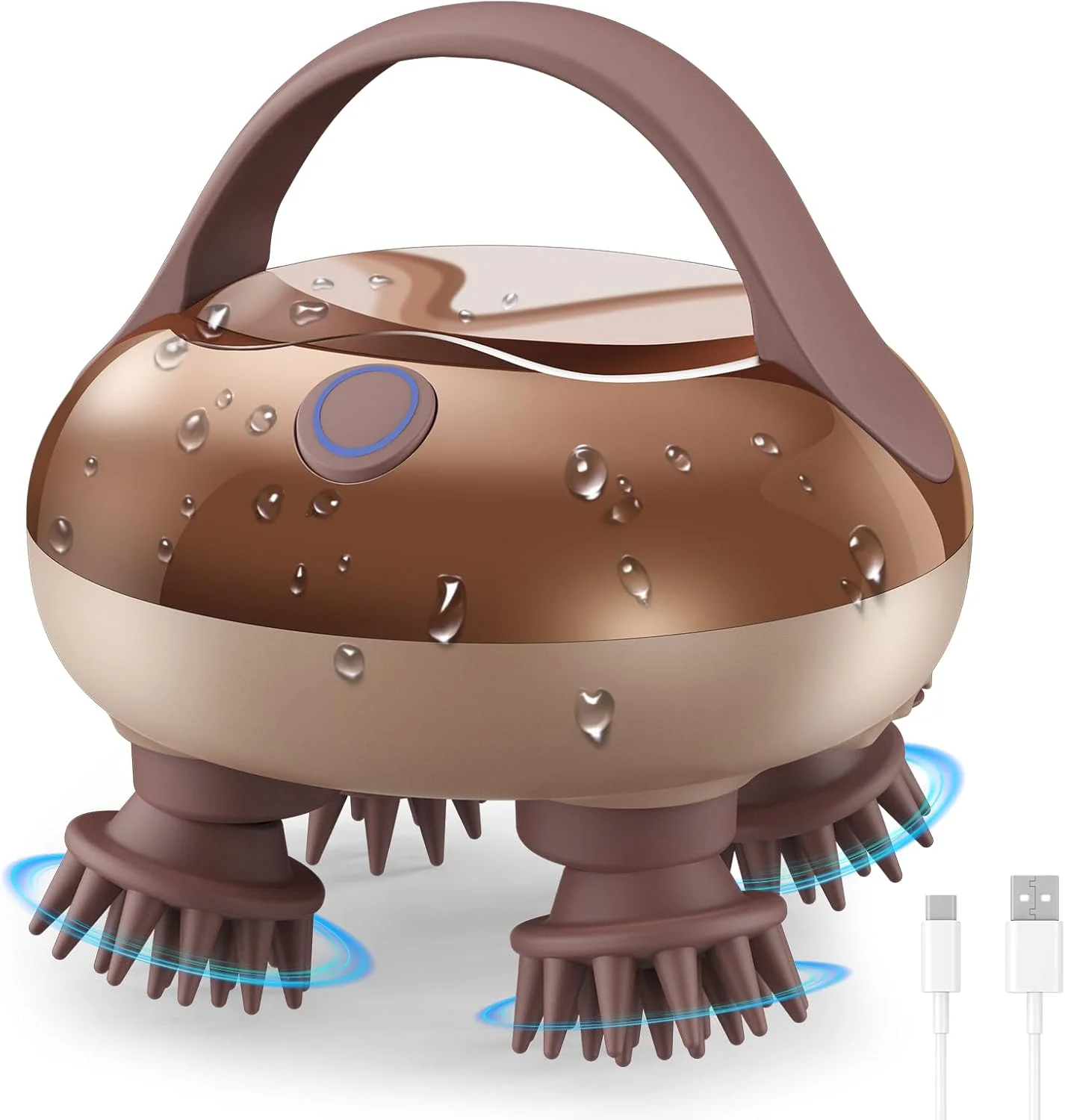 Массажер для кожи головы - Электрический массажер для головы Водонепроницаемый IPX6, Массаж волос для снятия стресса, Перезаряжаемая скребок для головы
Массажер для кожи головы - Электрический массажер для головы Водонепроницаемый IPX6, Массаж волос для снятия стресса, Перезаряжаемая скребок для головы