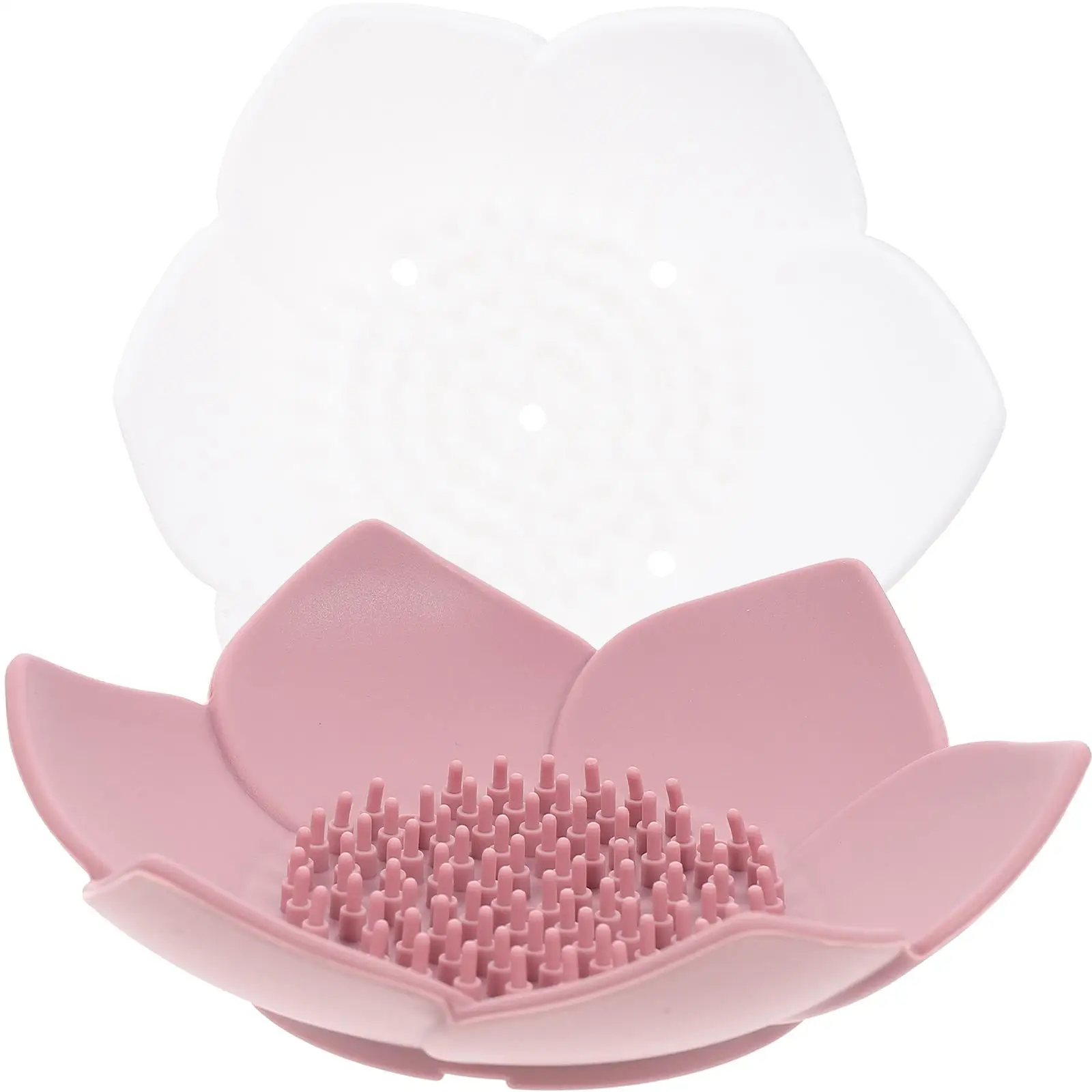 2 Pcs Silicone Soap Rack Household Drainer Holder Flower Shaped Dish Self-draining Tray Scrubber Multi-function
2 Pcs Silicone Soap Rack Household Drainer Holder Flower Shaped Dish Self-draining Tray Scrubber Multi-function