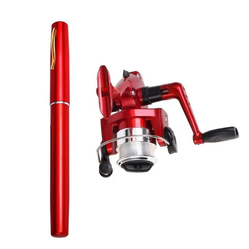 R6FE Aluminum Pen Fishing Rod with Fishing Reel Accessories Set Mini Telescopic Pocket Pen Fishing Rod Reel Set
R6FE Aluminum Pen Fishing Rod with Fishing Reel Accessories Set Mini Telescopic Pocket Pen Fishing Rod Reel Set