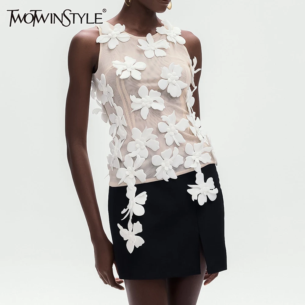 TWOTWINSTYLE однотонные ажурные сращенные 3D цветочные модные жилеты для женщин с v-образным вырезом без рукавов темпераментный жилет женская одежда новая
TWOTWINSTYLE однотонные ажурные сращенные 3D цветочные модные жилеты для женщин с v-образным вырезом без рукавов темпераментный жилет женская одежда новая