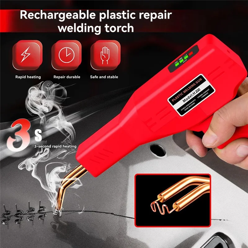 ABFU-Plastic Welder Kit Crack Repair Tool 2In1 Hot Plastic Portable Charging Cable Red
ABFU-Plastic Welder Kit Crack Repair Tool 2In1 Hot Plastic Portable Charging Cable Red