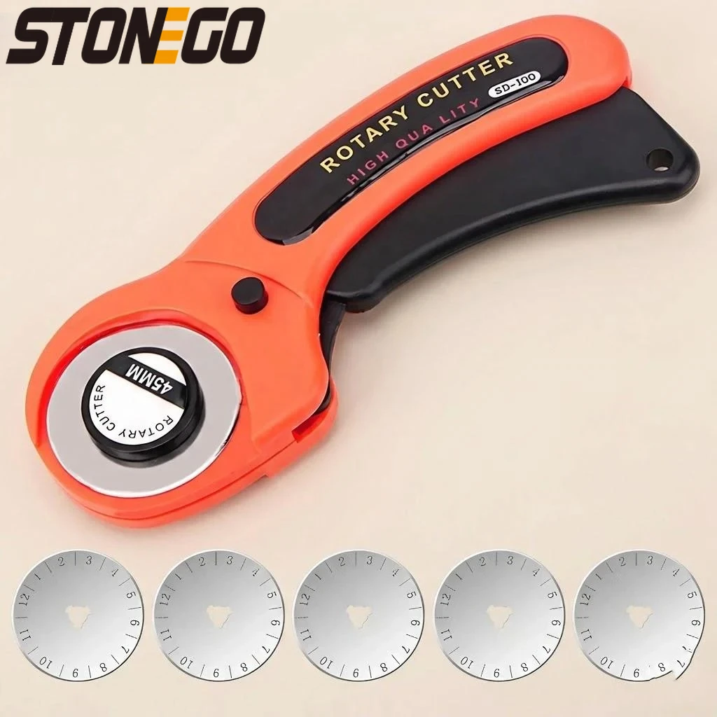 Rotary Cutting Wheel Knife for Fabric Leather and Crafting Manual Fabric Cutter Round Cutting Tool for Quilting Heavy Duty
Rotary Cutting Wheel Knife for Fabric Leather and Crafting Manual Fabric Cutter Round Cutting Tool for Quilting Heavy Duty