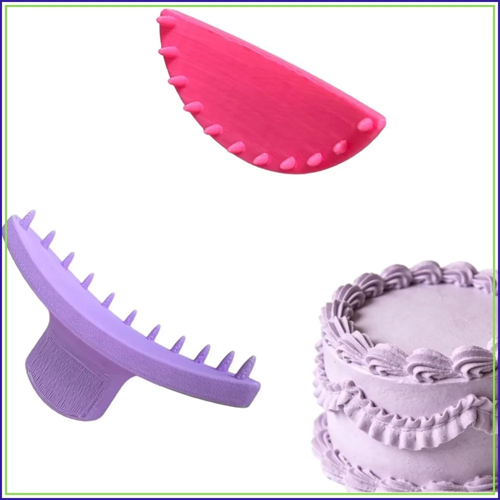 2 PCS Cake Ruffle Guide Stencil, Piping Tool for 6"-12" Cakes, Large & Small
2 PCS Cake Ruffle Guide Stencil, Piping Tool for 6"-12" Cakes, Large & Small
