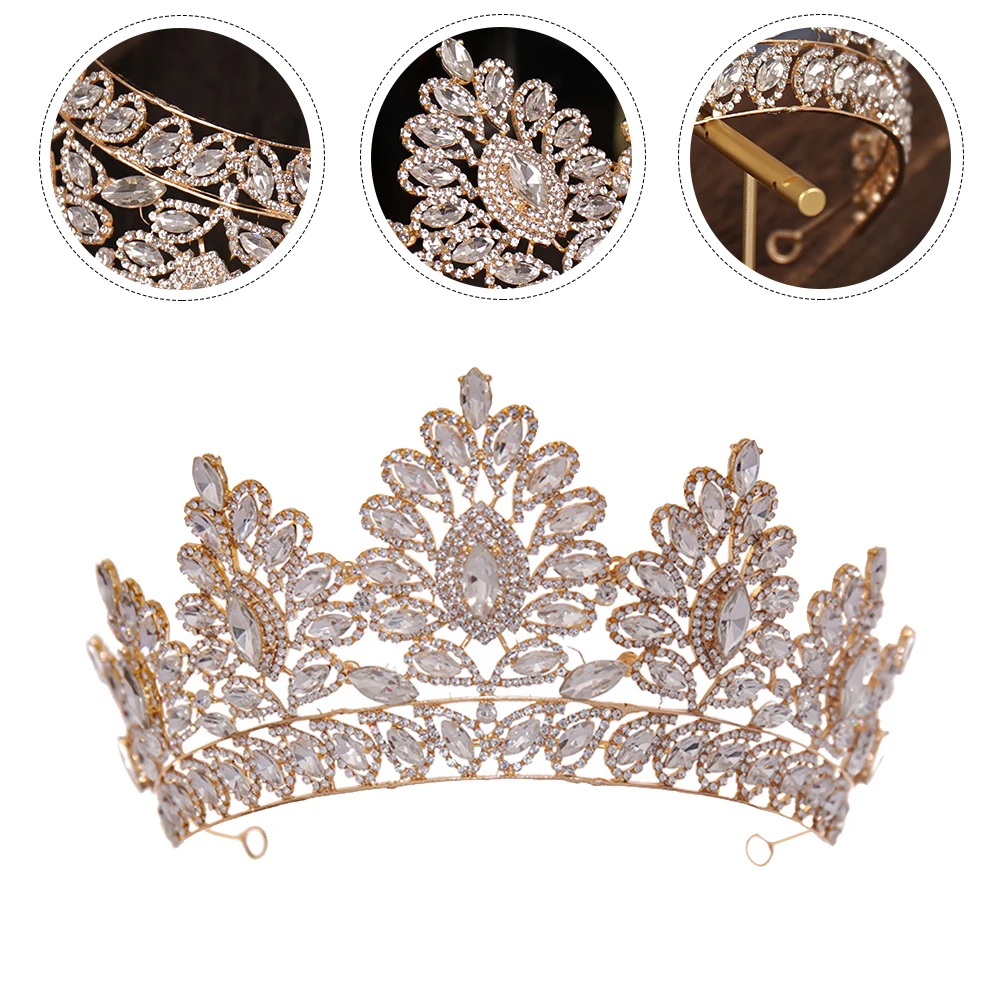 Rhinestone Headpiece Crystal Crown Wedding Hair B Bridal Tiara Gold Lightweight Durable Princess Style Luxury Design Performance
Rhinestone Headpiece Crystal Crown Wedding Hair B Bridal Tiara Gold Lightweight Durable Princess Style Luxury Design Performance