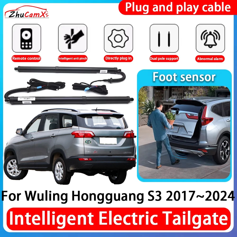 ZhuCamX Car Power Trunk Electric Suction Tailgate Intelligent Tail Gate Lift Strut For Wuling Hongguang S3 2017~2024
ZhuCamX Car Power Trunk Electric Suction Tailgate Intelligent Tail Gate Lift Strut For Wuling Hongguang S3 2017~2024