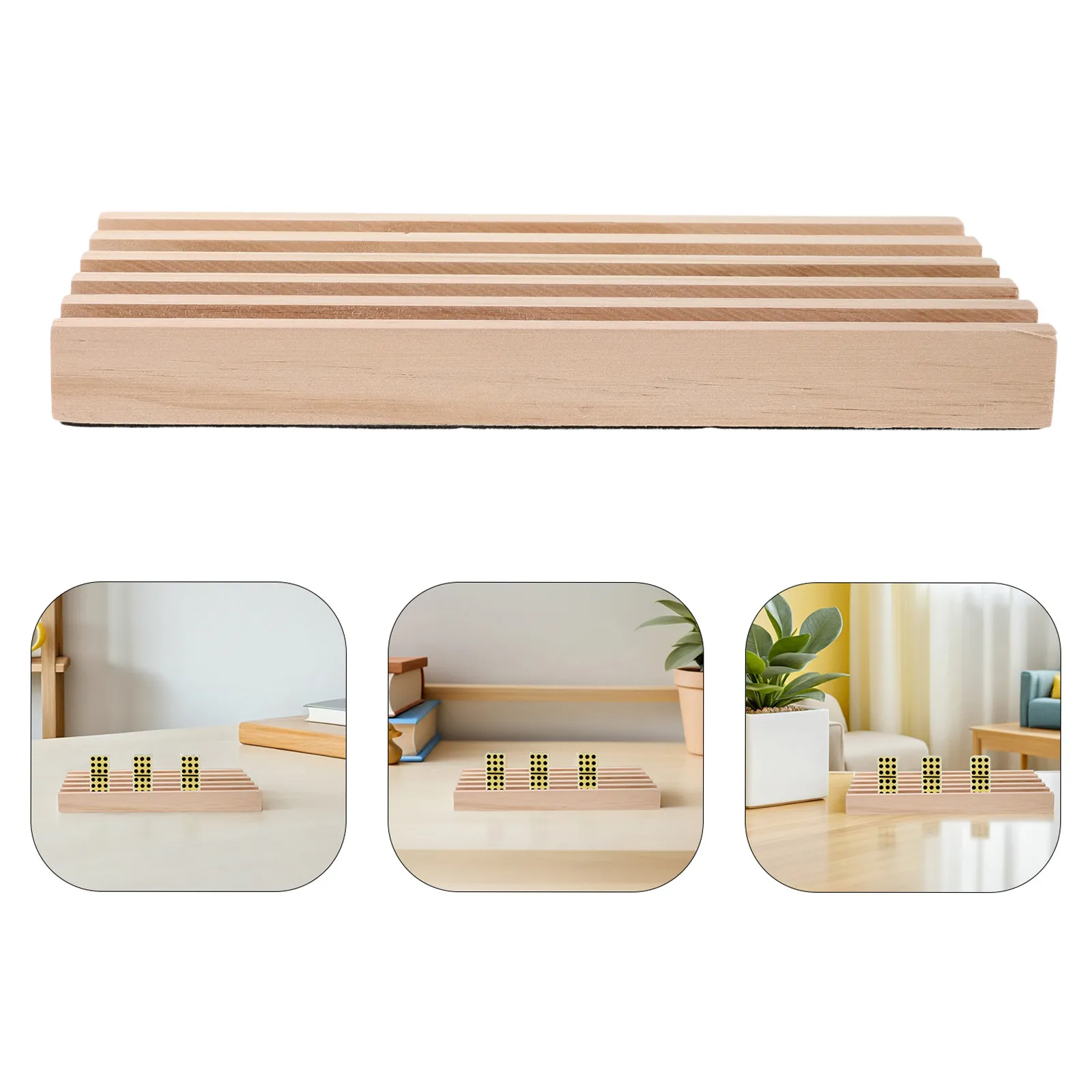 2Pcs Wooden Domino Holder Rack Stand Organizer Tray for Domino Tiles Mexican Train Board Game Accessories Dominoes Holder Tray
2Pcs Wooden Domino Holder Rack Stand Organizer Tray for Domino Tiles Mexican Train Board Game Accessories Dominoes Holder Tray
