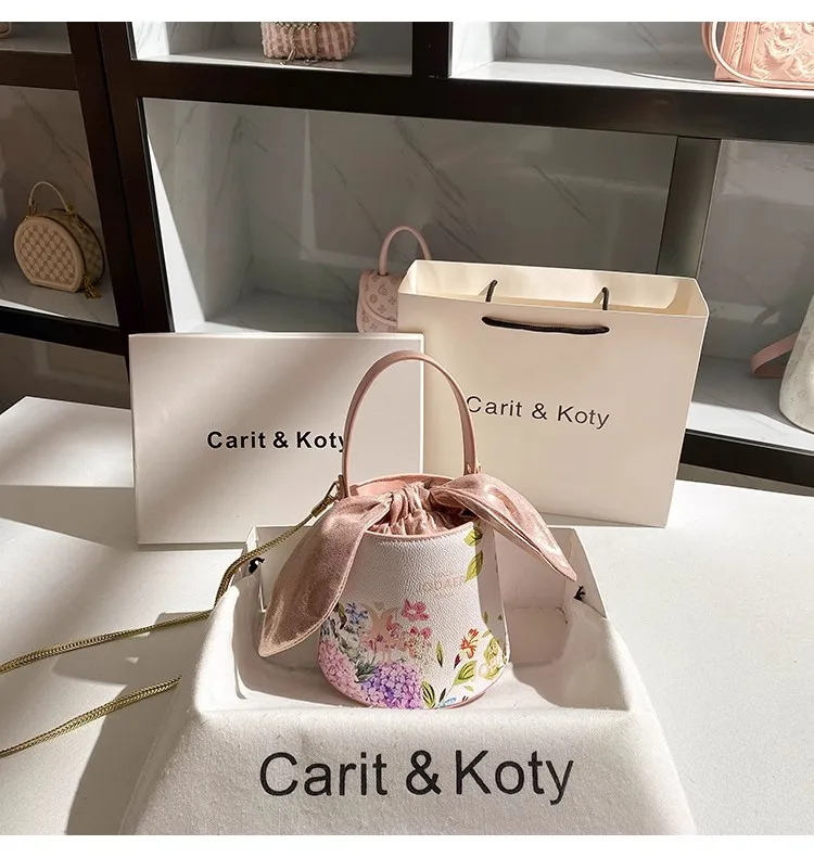 Fashion Floral Printing Bucket Bag Textured High Quality Women Handbag Female Clutch Purse Shoulder Crossbody Bag Casual Bag
Fashion Floral Printing Bucket Bag Textured High Quality Women Handbag Female Clutch Purse Shoulder Crossbody Bag Casual Bag