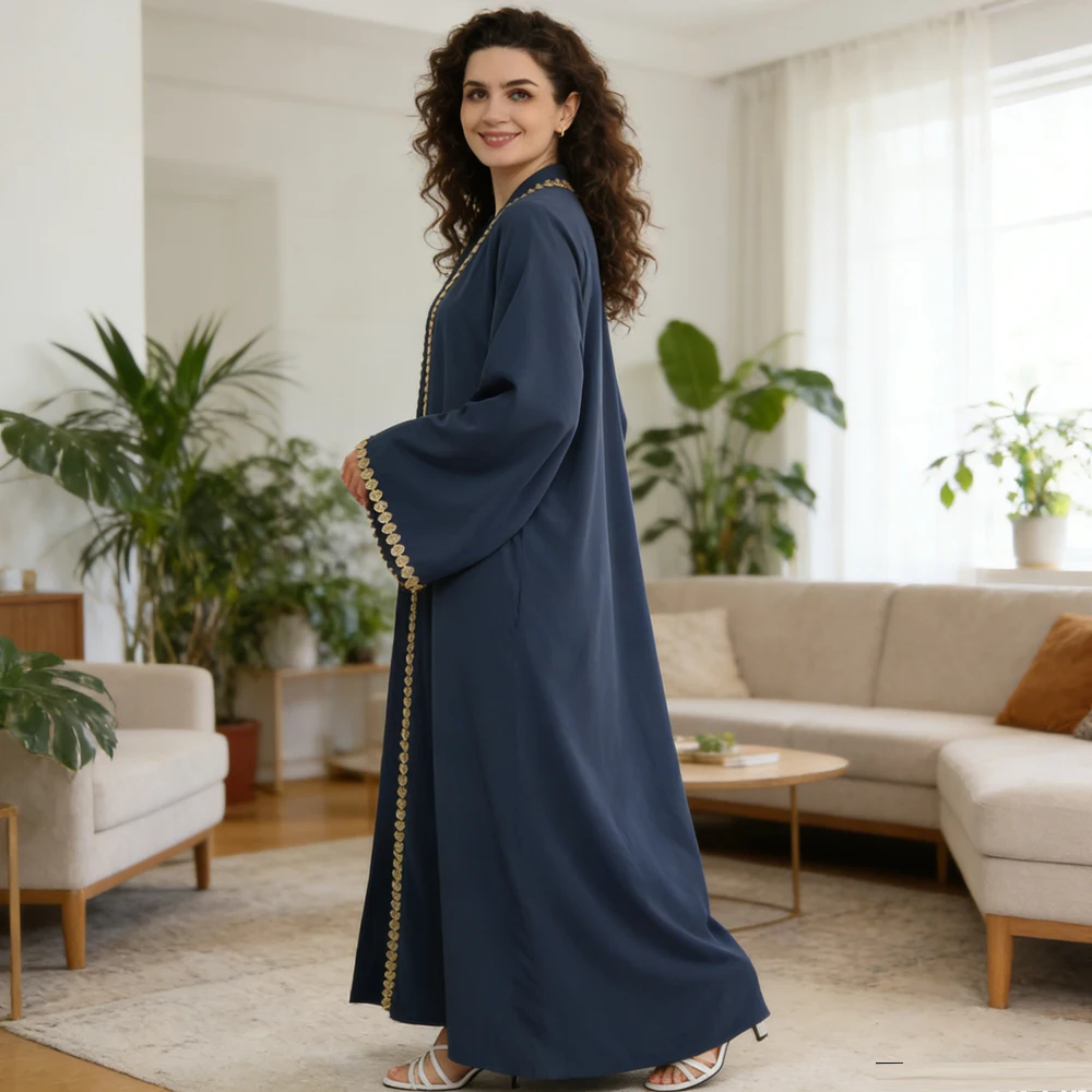 Dubai Open Abaya Women Muslim Maxi Dress Kimono Cardigan Ramadan Turkey Kaftan Kebaya Caftan Marocain Femme Robe Islam Jalabiya
Dubai Open Abaya Women Muslim Maxi Dress Kimono Cardigan Ramadan Turkey Kaftan Kebaya Caftan Marocain Femme Robe Islam Jalabiya