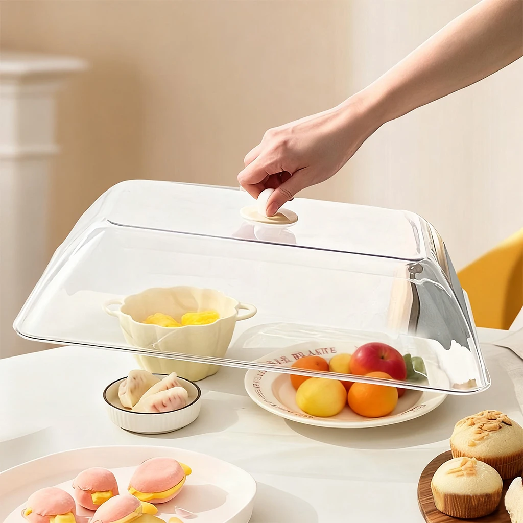Transparent Plastic Insulation Food Cover Dustproof&Insect Dish Cover Reusable Food Fresh-keeping Cover Kitchen Accessories
Transparent Plastic Insulation Food Cover Dustproof&Insect Dish Cover Reusable Food Fresh-keeping Cover Kitchen Accessories