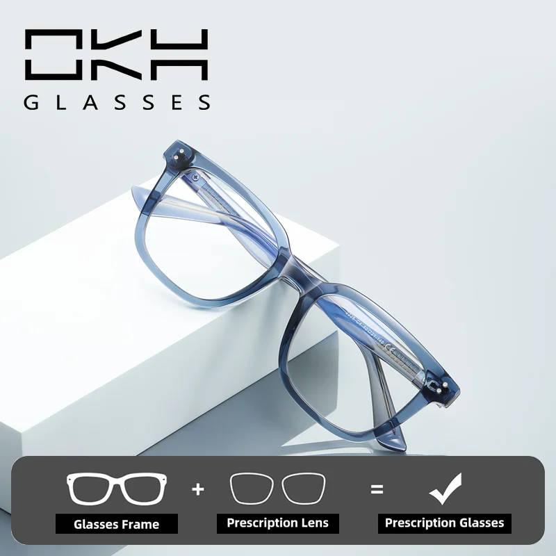 OKH Classic Anti-blue Blocking Glasses Men Women Design Square Frame Prescription Eyeglasses Reading Myopia Glasses 2225
OKH Classic Anti-blue Blocking Glasses Men Women Design Square Frame Prescription Eyeglasses Reading Myopia Glasses 2225