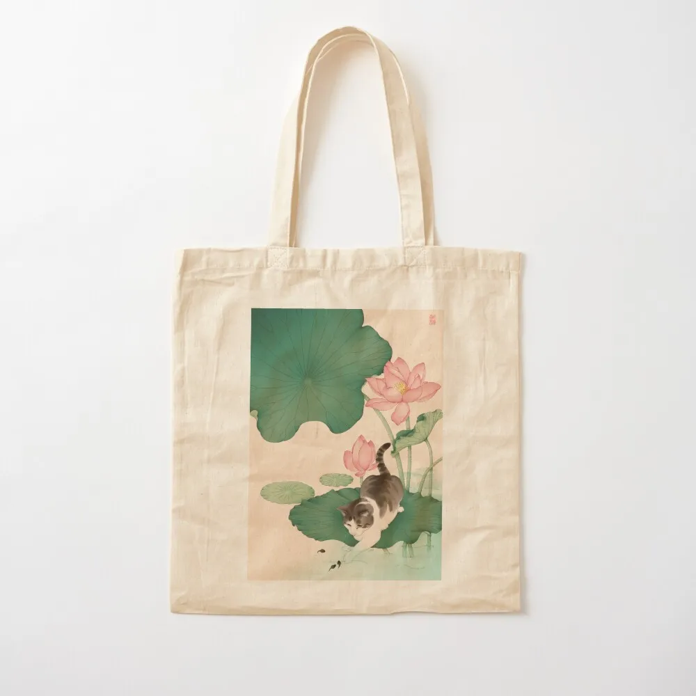 Cat Playing on Lotus Pad Tote Bag Women's beach bags ecological bags Women's shopper
Cat Playing on Lotus Pad Tote Bag Women's beach bags ecological bags Women's shopper