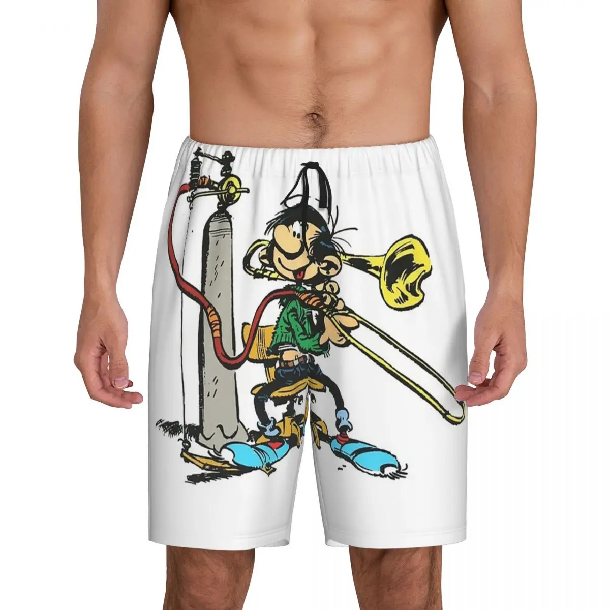 Мужские короткие пижамные шорты Custom Gaston Lagaffe Big Ben Head для сна и отдыха
Мужские короткие пижамные шорты Custom Gaston Lagaffe Big Ben Head для сна и отдыха