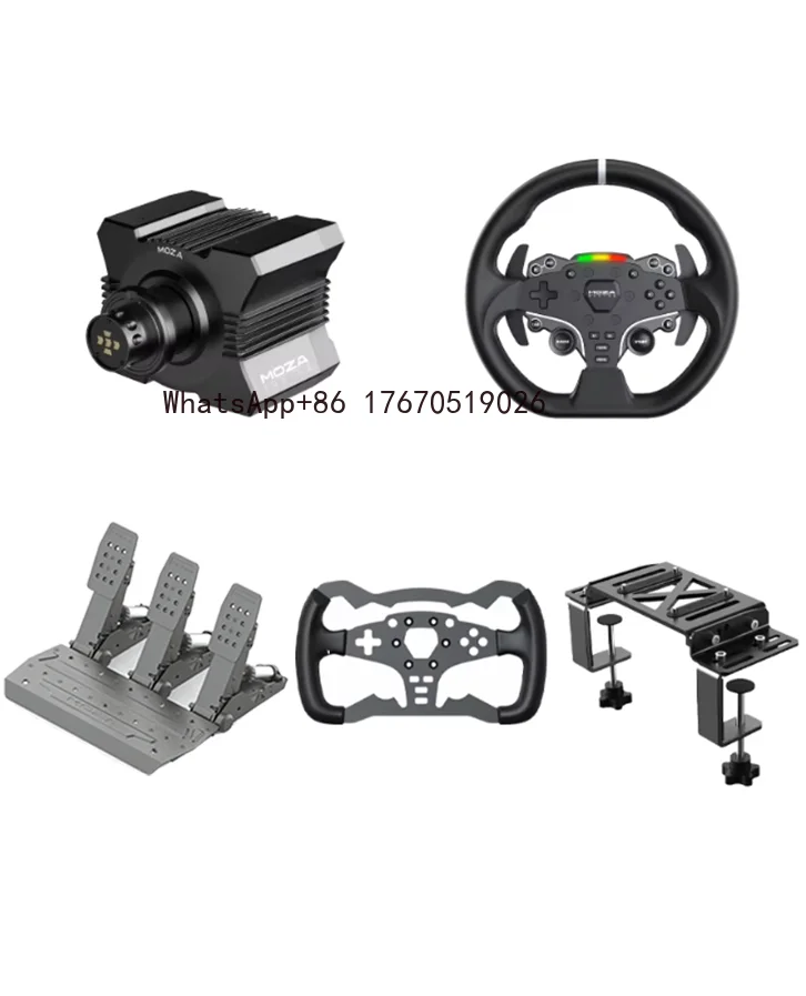 R5 3 Pedal Bundle Direct Drive Wheel Base Peak Torque APP Cloud Control Steering Wheel Pedals Table Clamp
R5 3 Pedal Bundle Direct Drive Wheel Base Peak Torque APP Cloud Control Steering Wheel Pedals Table Clamp