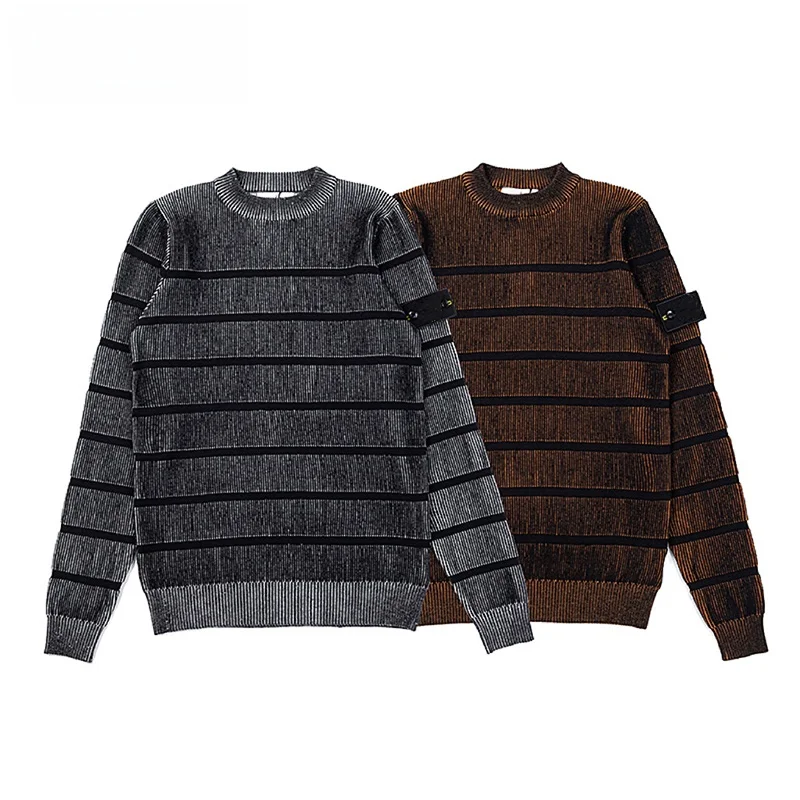YFSTONE Trendy round Ne Knitted Loose Striped Men's Sweater Casual Sle Winter Faion Comfortable Fit Wool Blend Top
YFSTONE Trendy round Ne Knitted Loose Striped Men's Sweater Casual Sle Winter Faion Comfortable Fit Wool Blend Top