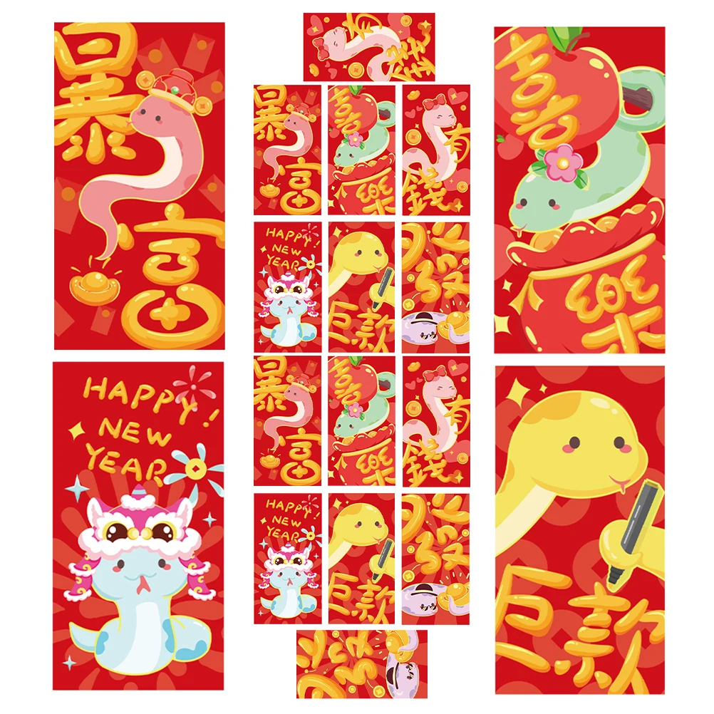 18 Pcs Paper Chinese New Japanese Money Wedding Red Envelopes Envelopes Year Design Red Packets Storage
18 Pcs Paper Chinese New Japanese Money Wedding Red Envelopes Envelopes Year Design Red Packets Storage